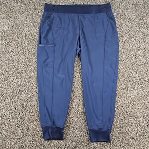 Infinity by Cherokee Womens Sz 2XL Jogger Style Scrub Pants Blue